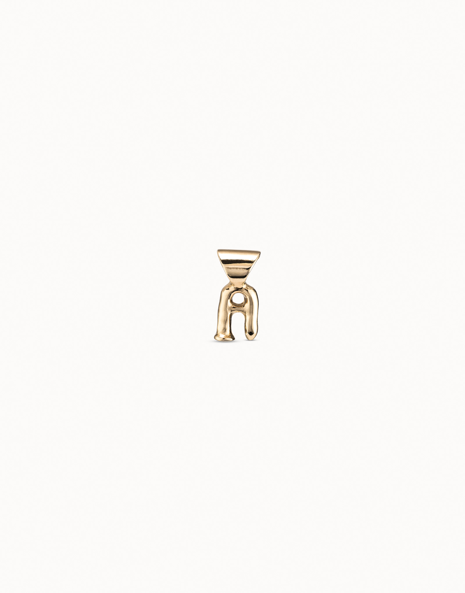 18K gold-plated charm, Golden, large image number null