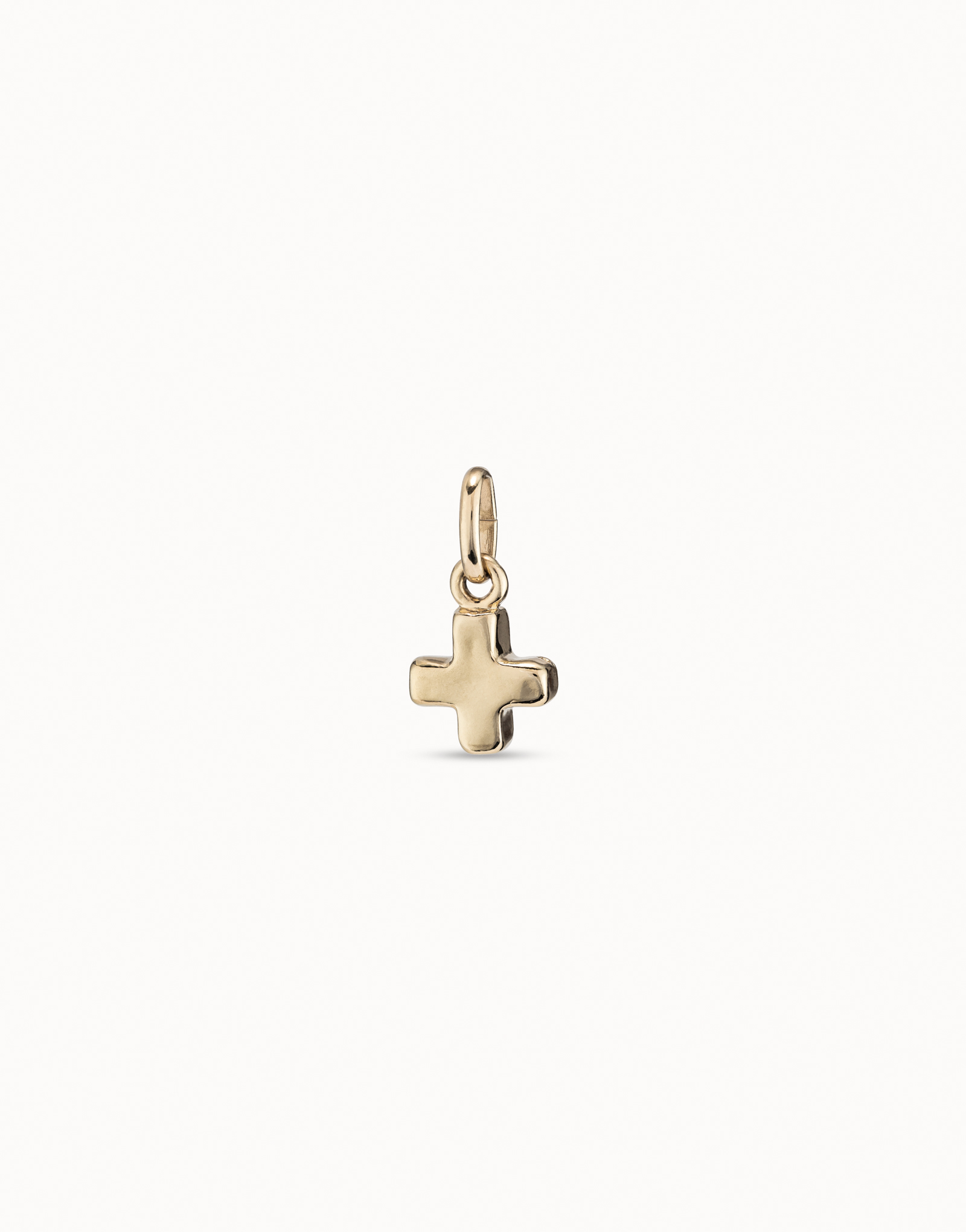 Gold-plated cross charm, Golden, large image number null