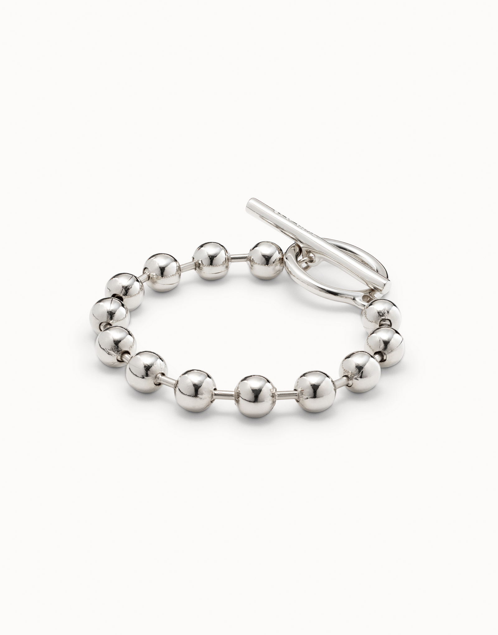 Sterling silver-plated chain bracelet, Silver, large image number null