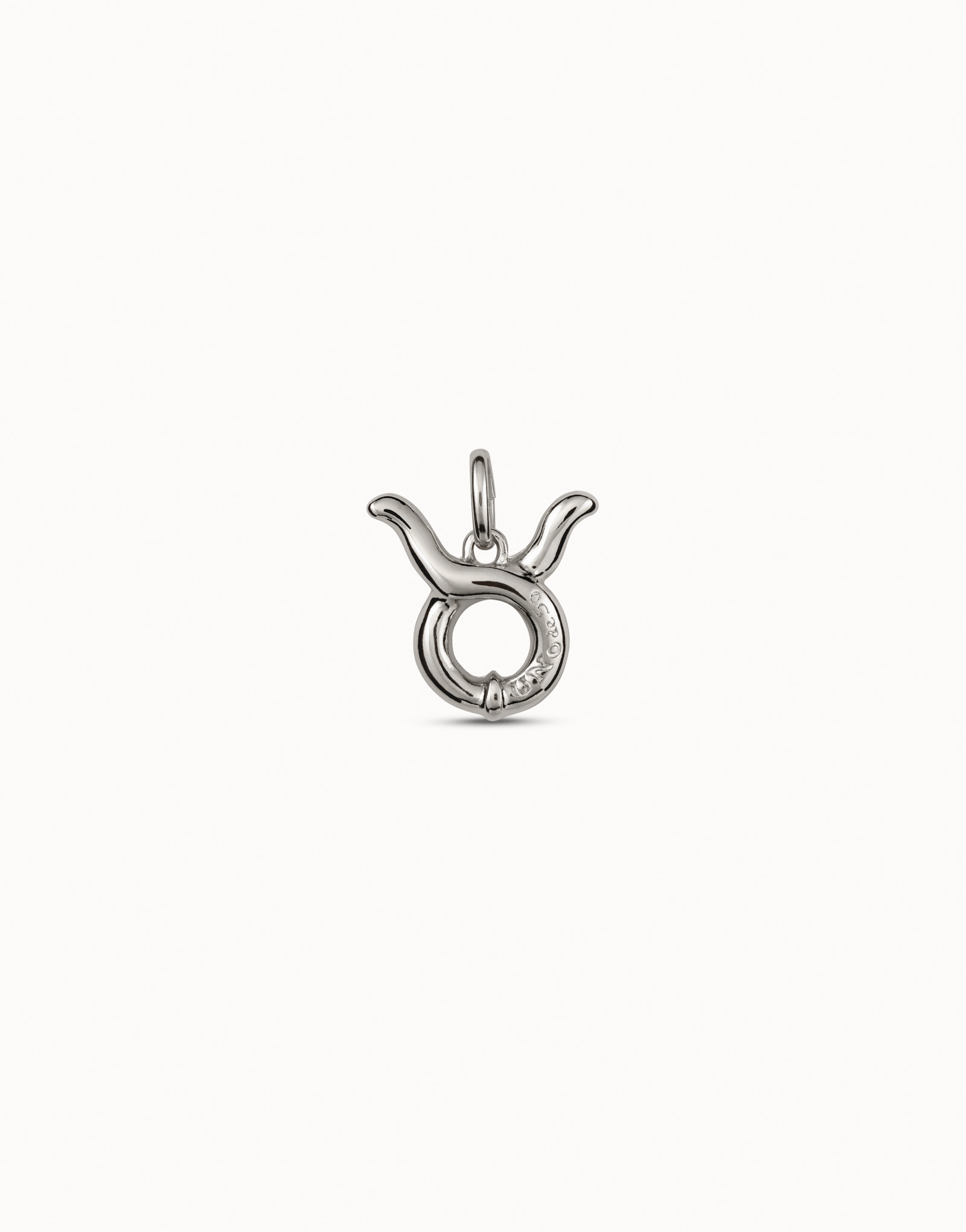 Sterling silver-plated Taurus shaped charm, Silver, large image number null