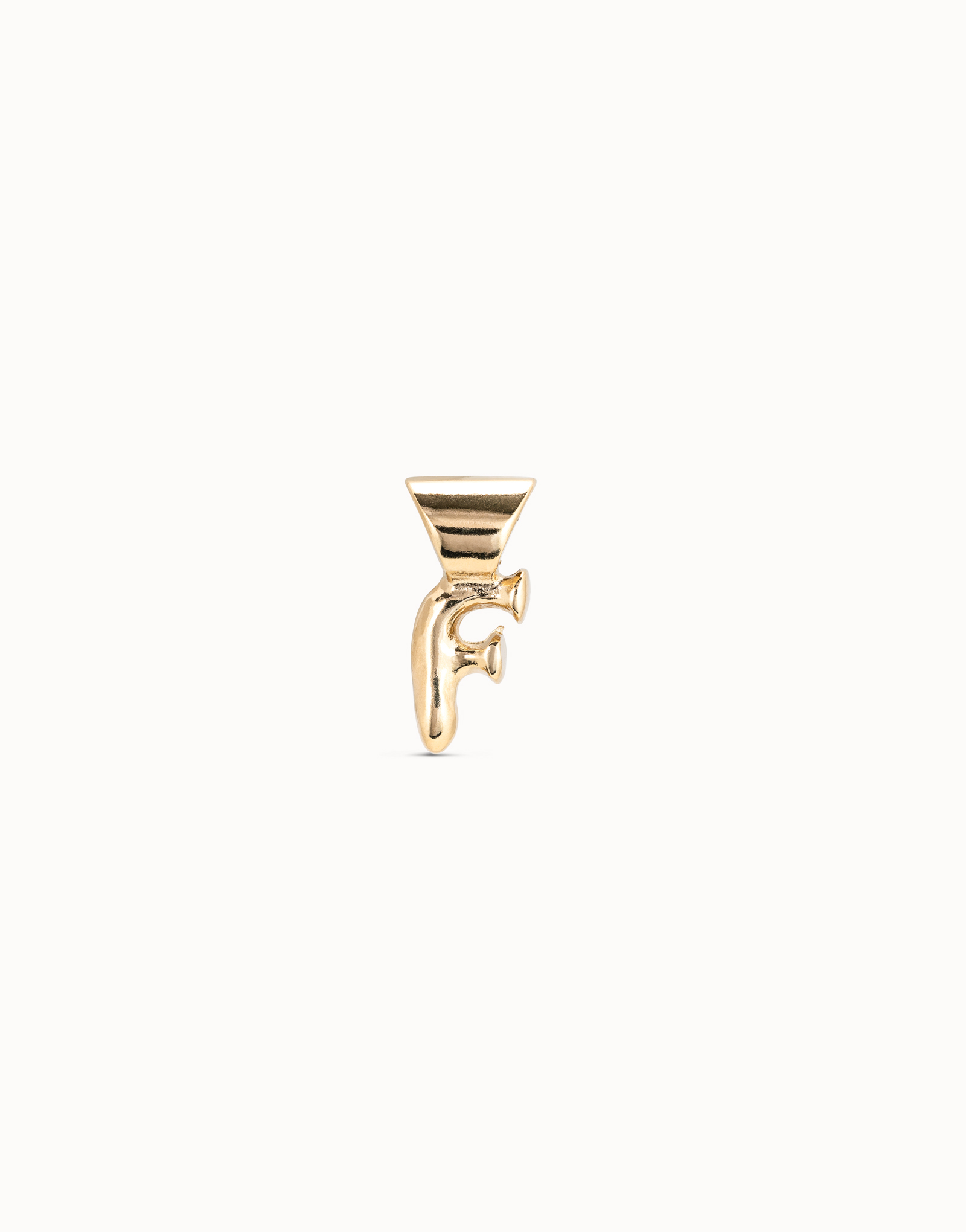 Sterling silver-plated Personalization collection charm, Golden, large image number null