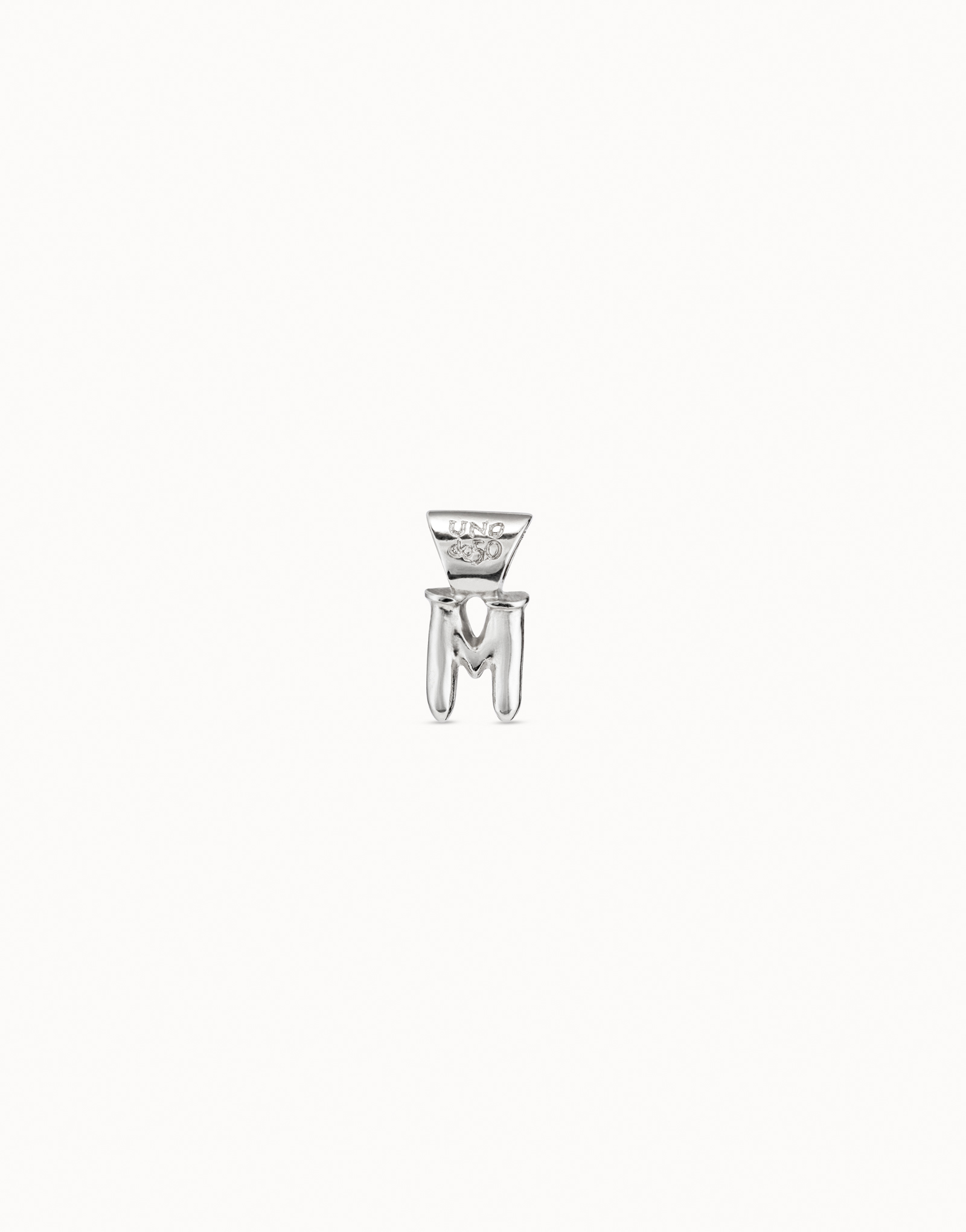 Sterling silver-plated Personalization collection charm, Silver, large image number null