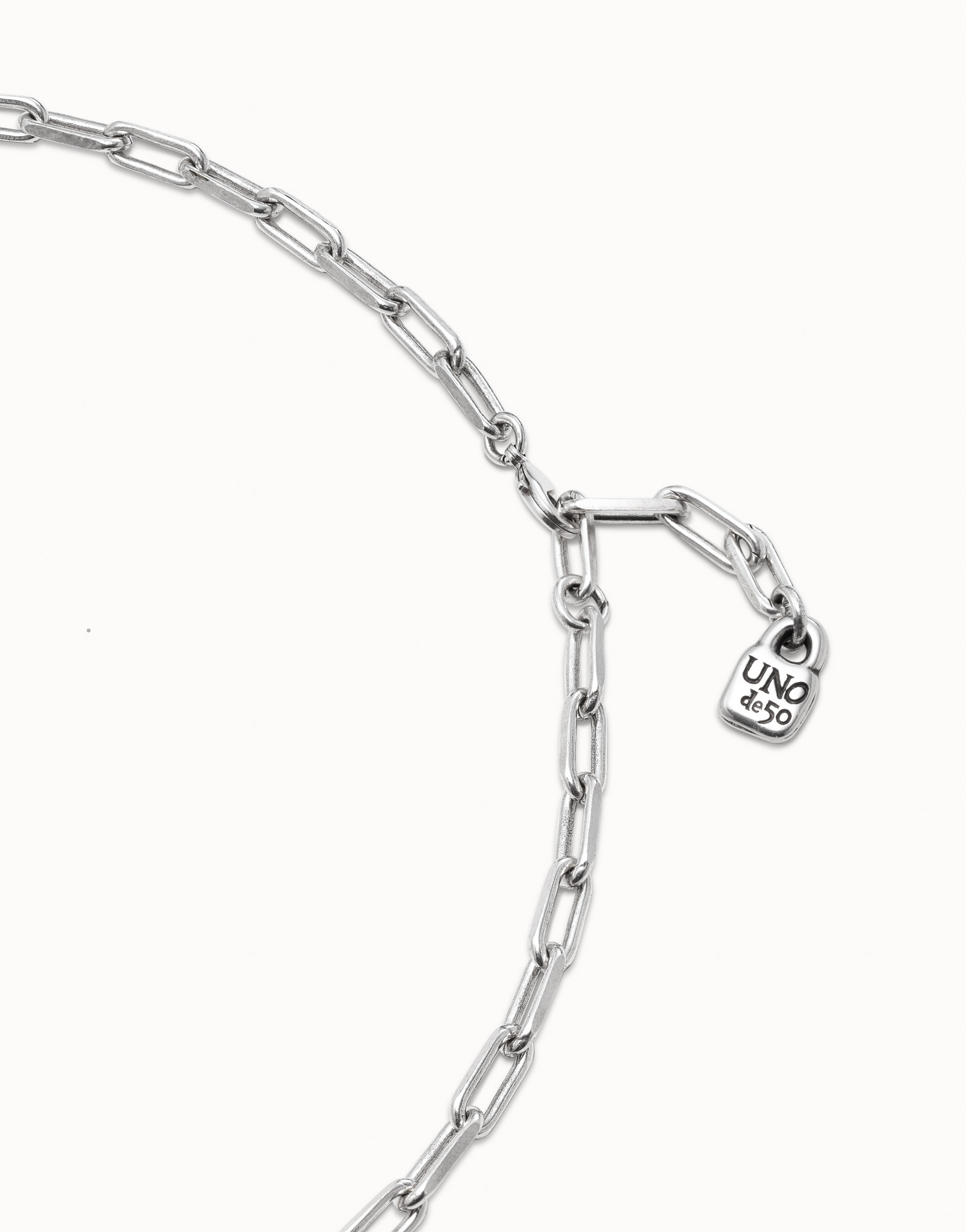 Sterling silver-plated long chain, Silver, large image number null