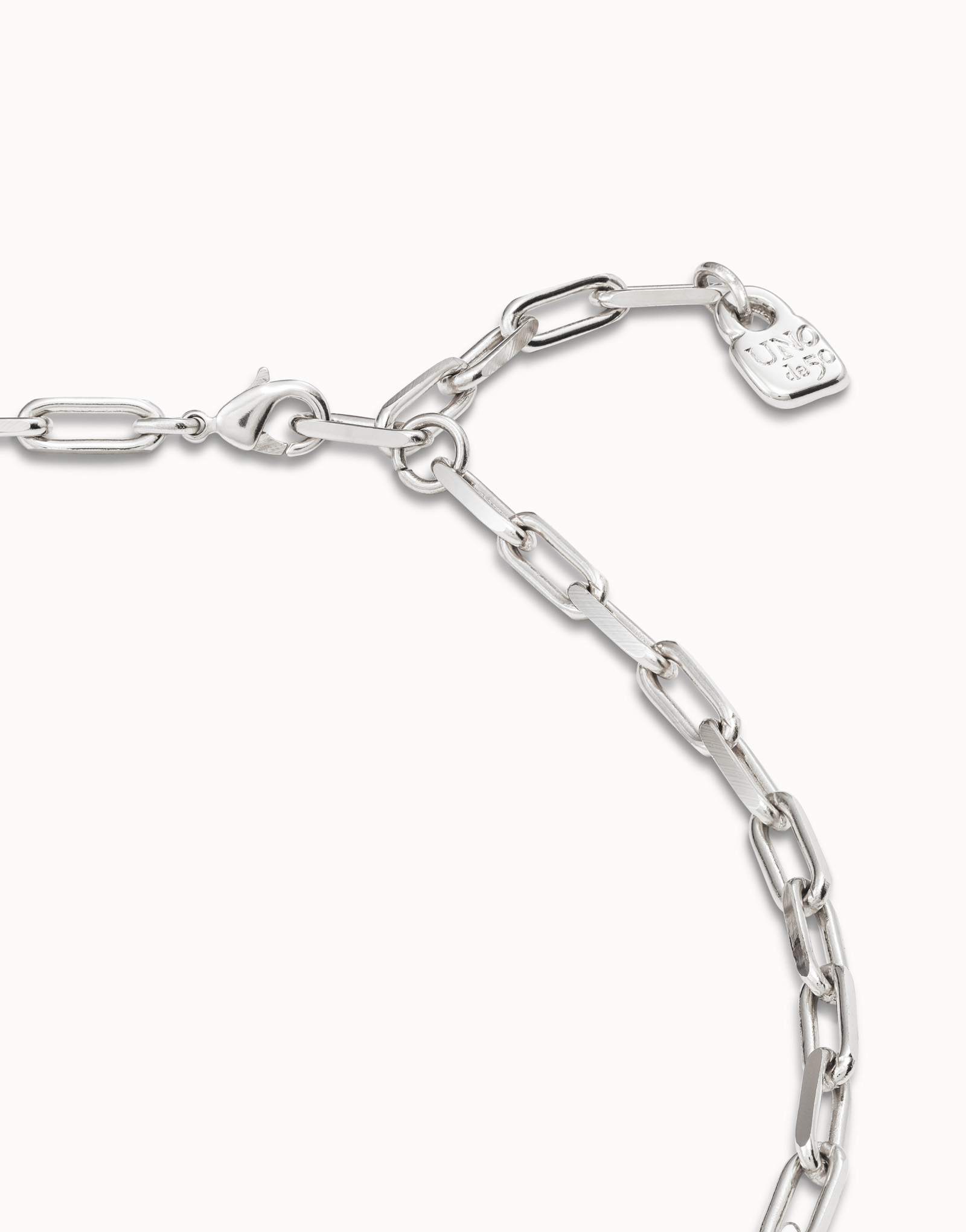 Sterling silver-plated short chain, Silver, large image number null