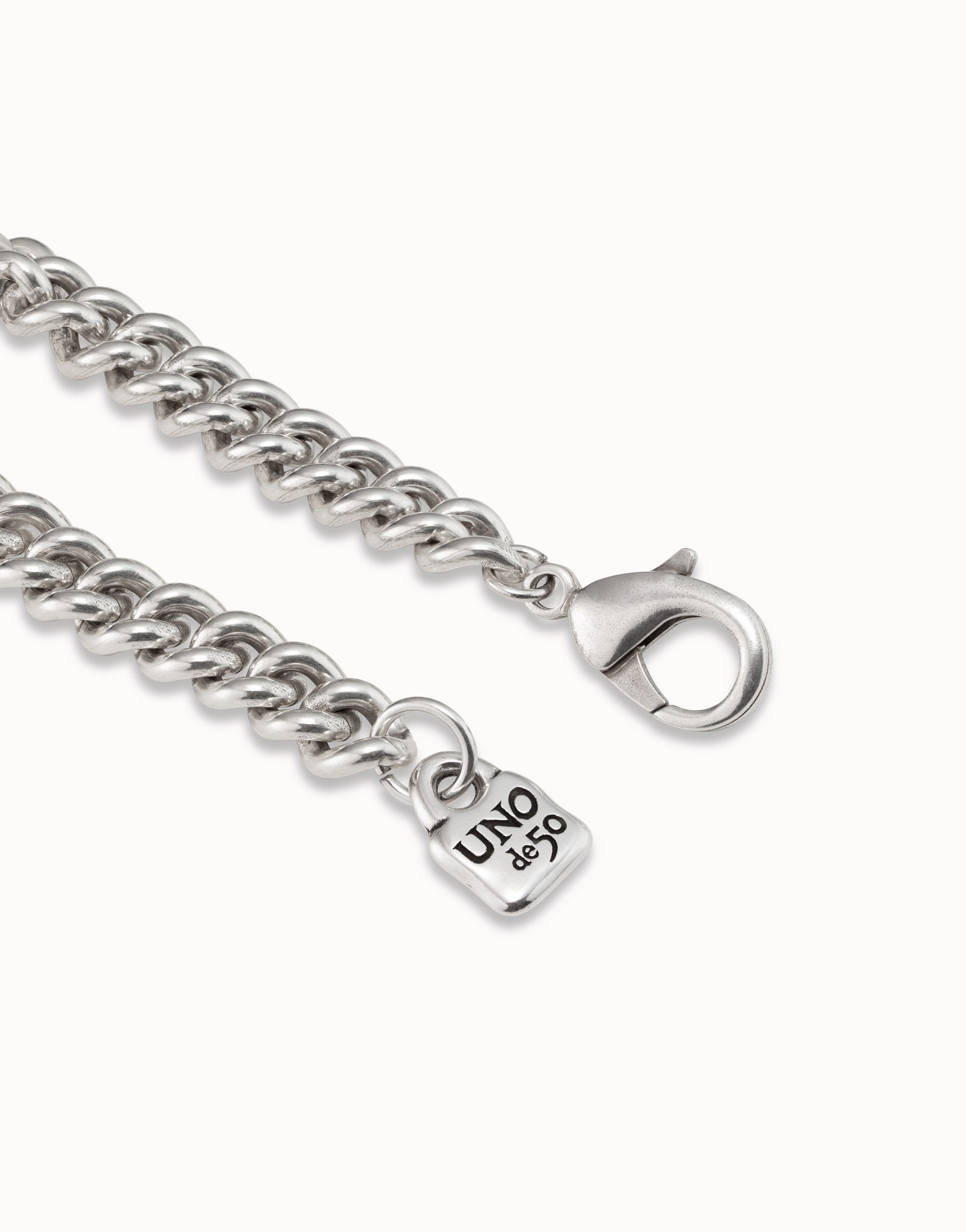 Sterling silver-plated chain bracelet, , large image number null