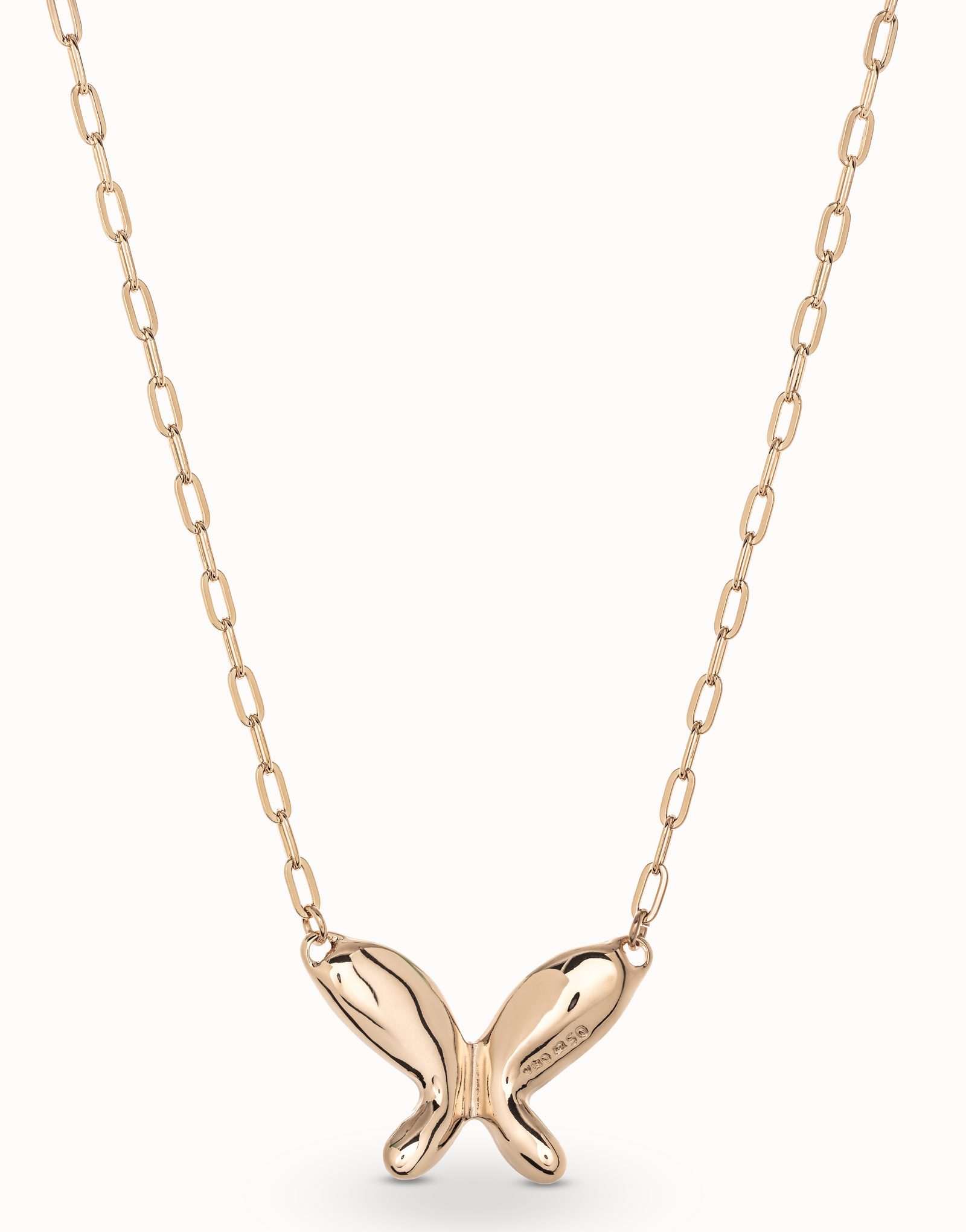 Long 18K gold-plated necklace with link chain, Golden, large image number null