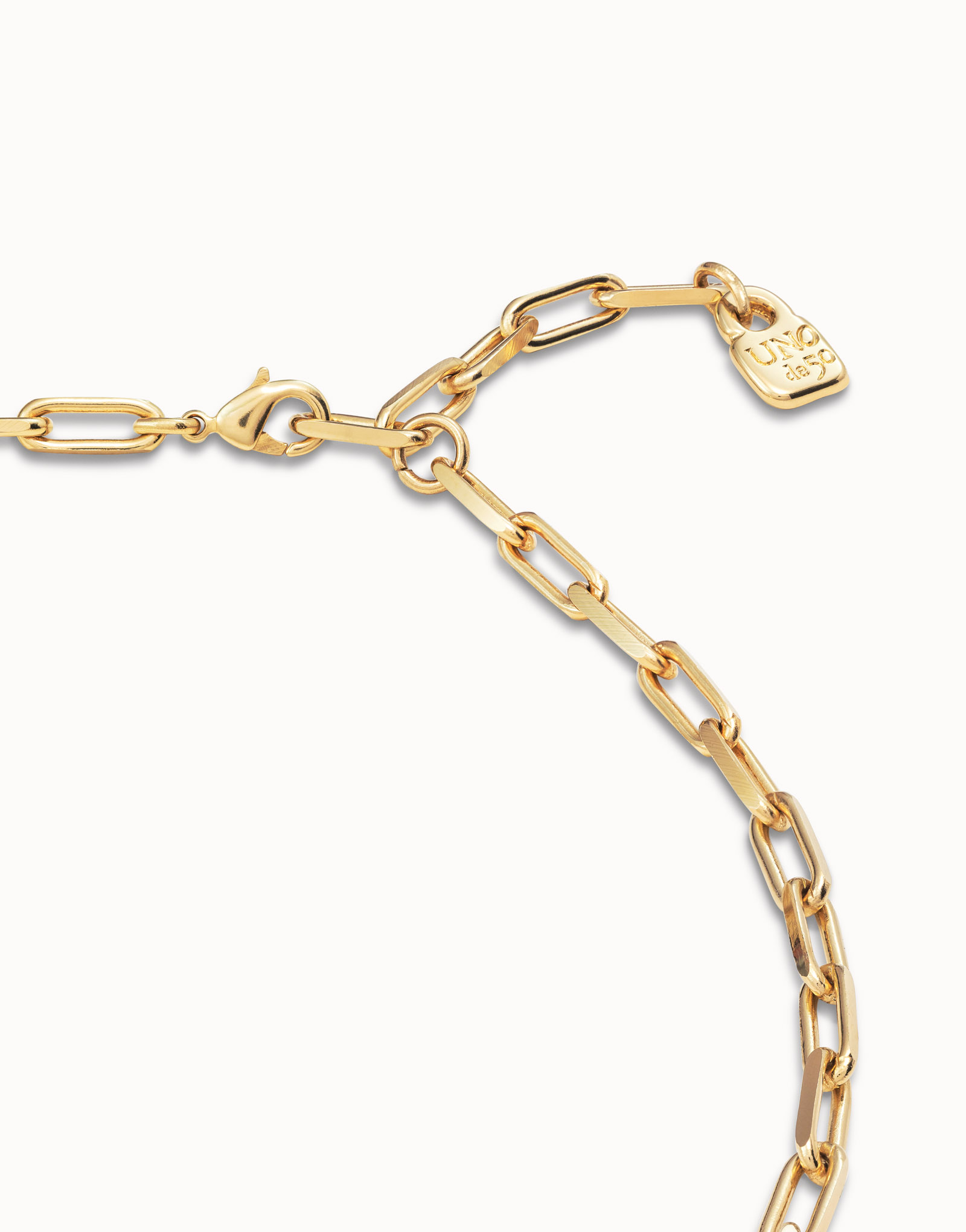 18K gold-plated short chain, Golden, large image number null