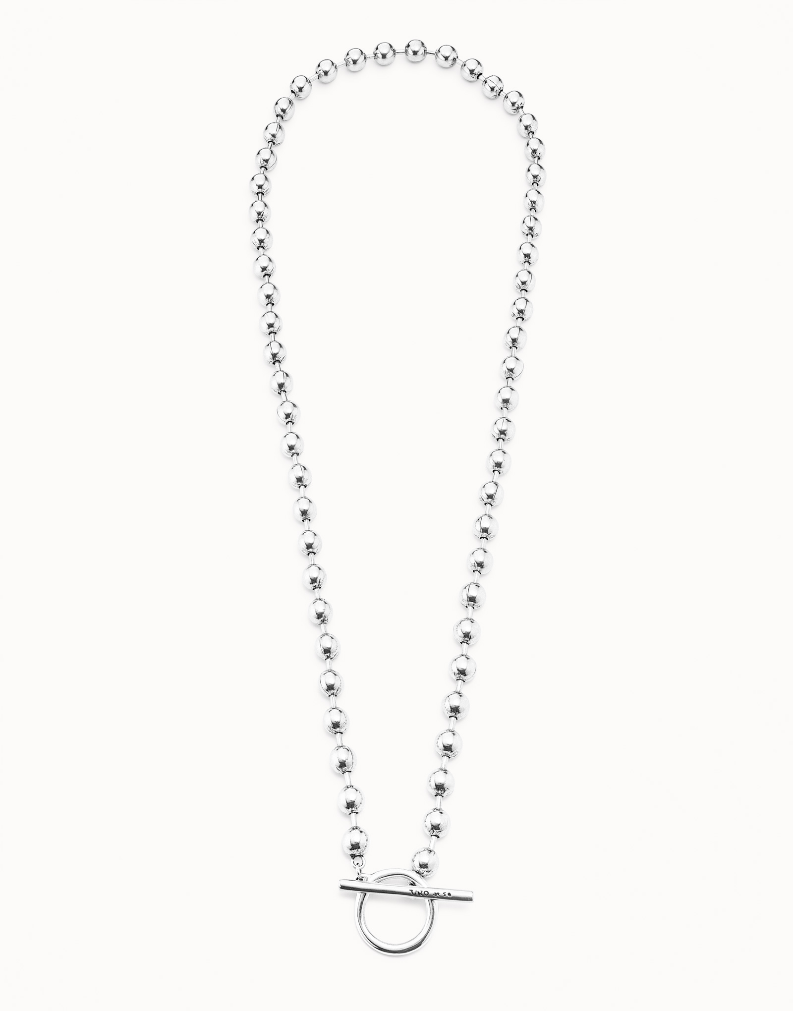 Sterling silver-plated long chain necklace, Silver, large image number null