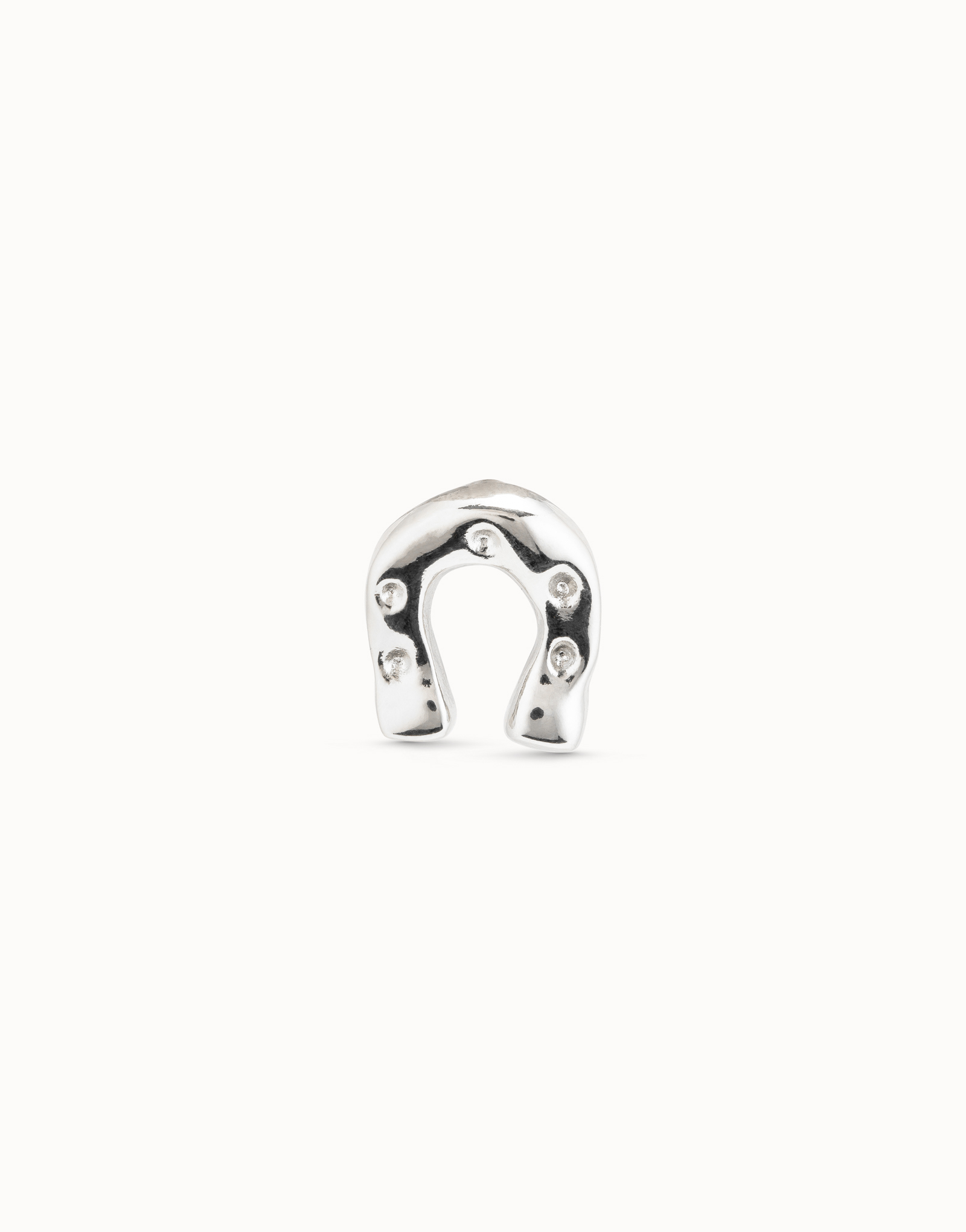 Sterling silver-plated horseshoe piercing, Silver, large image number null