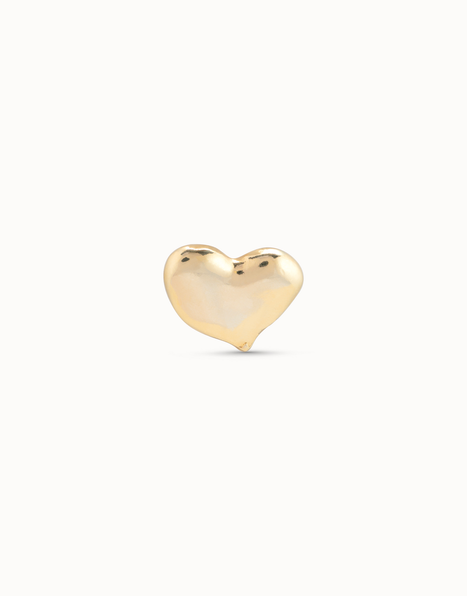 18K gold-plated heart piercing, Golden, large image number null