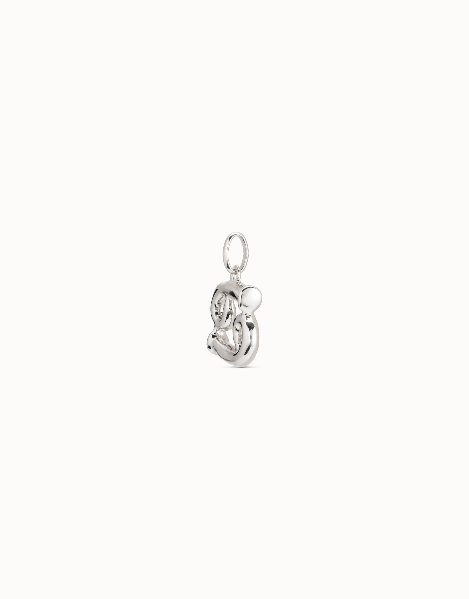 Sterling silver-plated Cancer shaped charm, Silver, large image number null