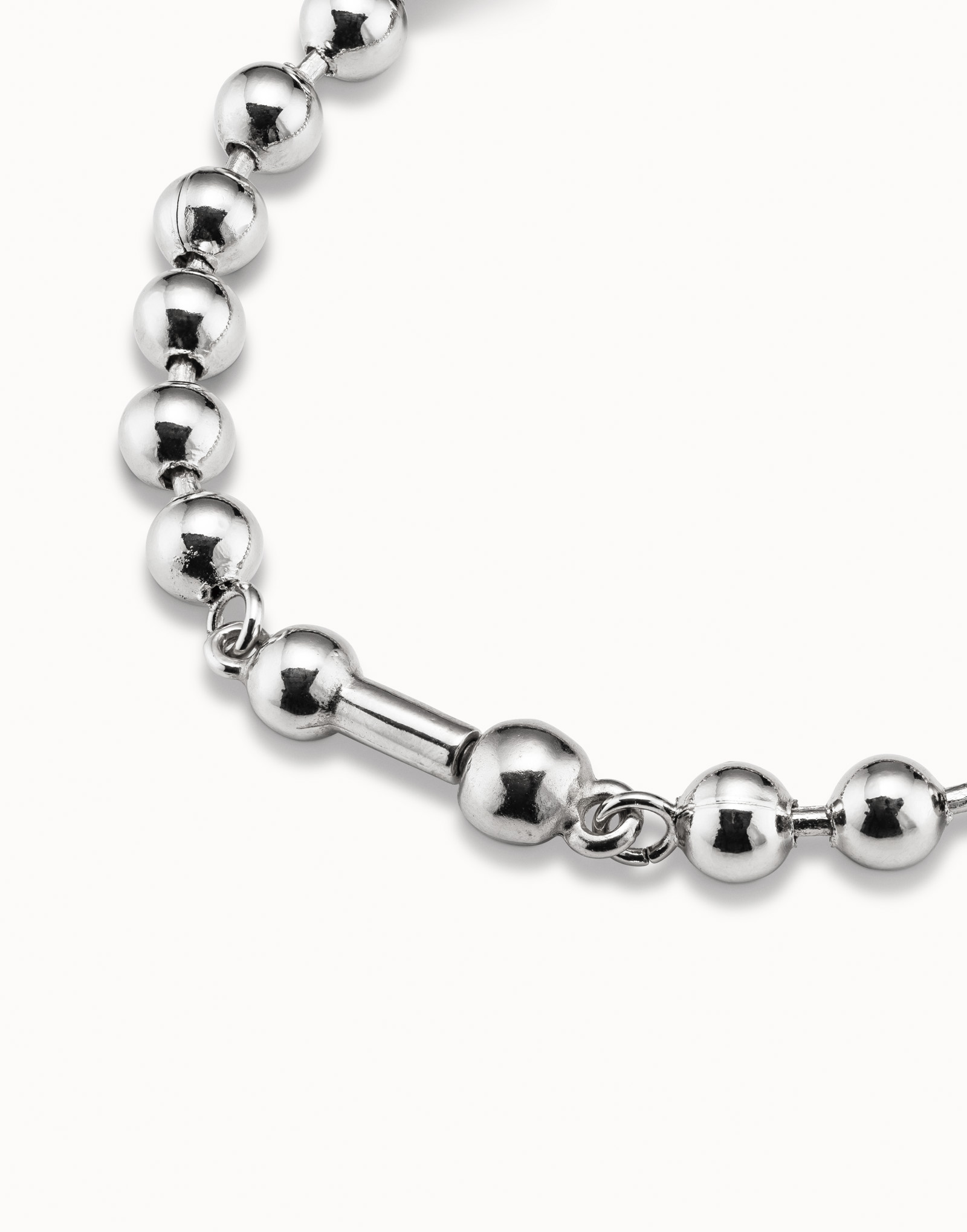 Sterling silver-plated chain bracelet, Silver, large image number null