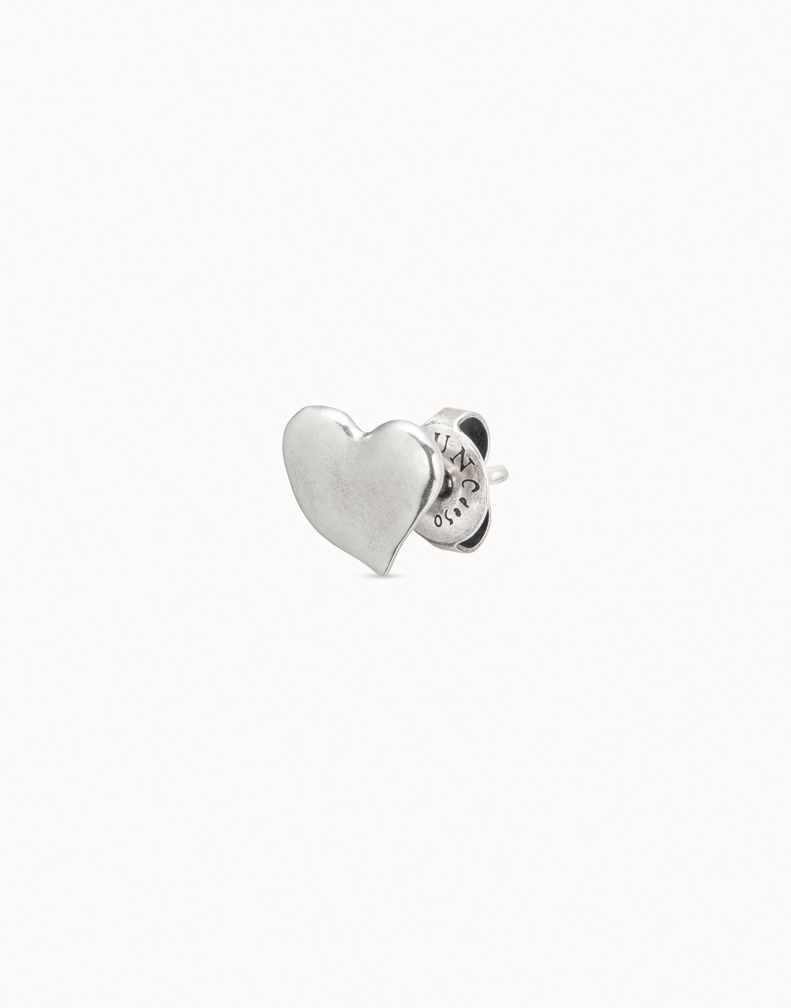 Sterling silver-plated heart piercing, Silver, large image number null