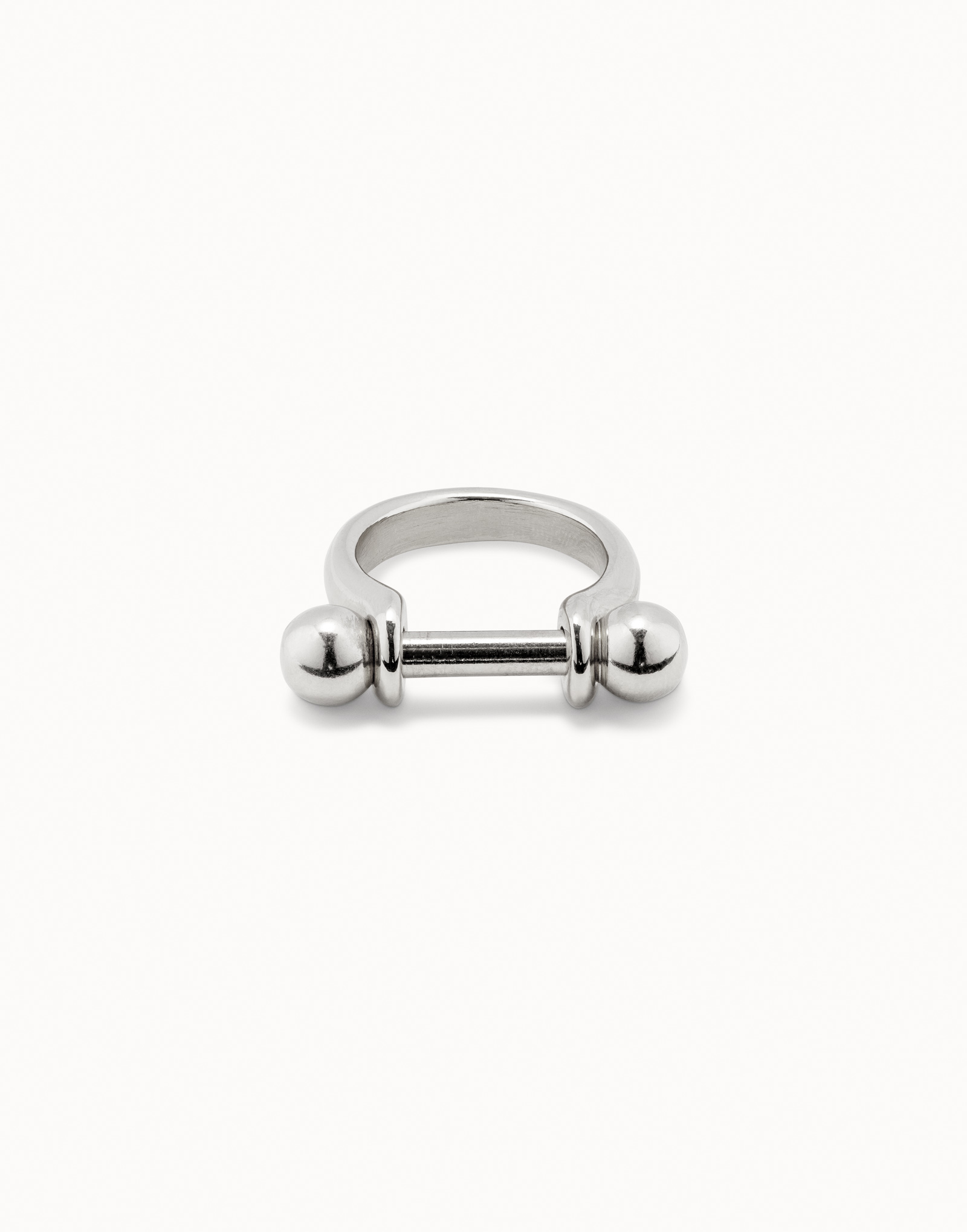 Sterling silver-plated ring, Silver, large image number null