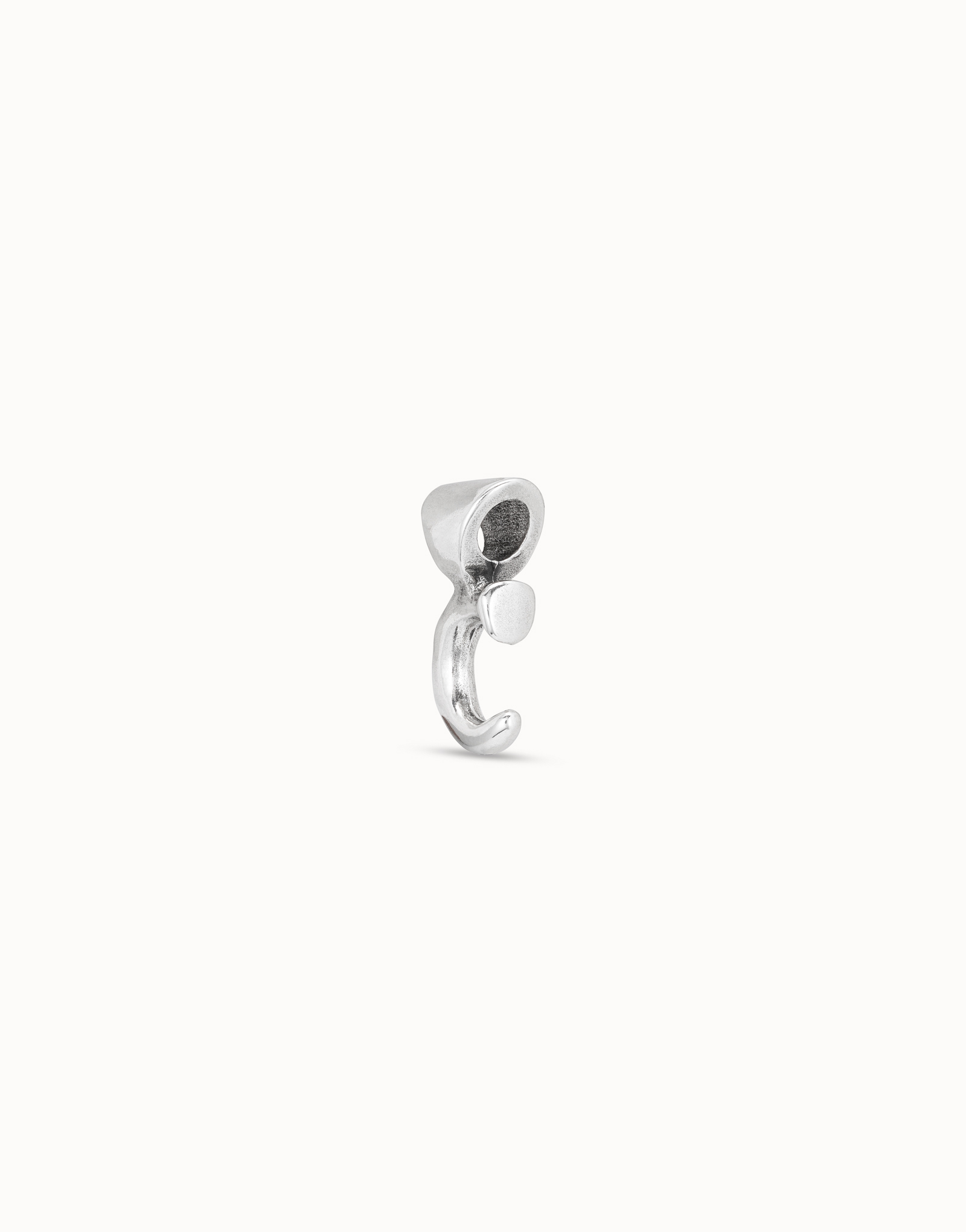 Sterling silver-plated Personalization collection charm, Silver, large image number null