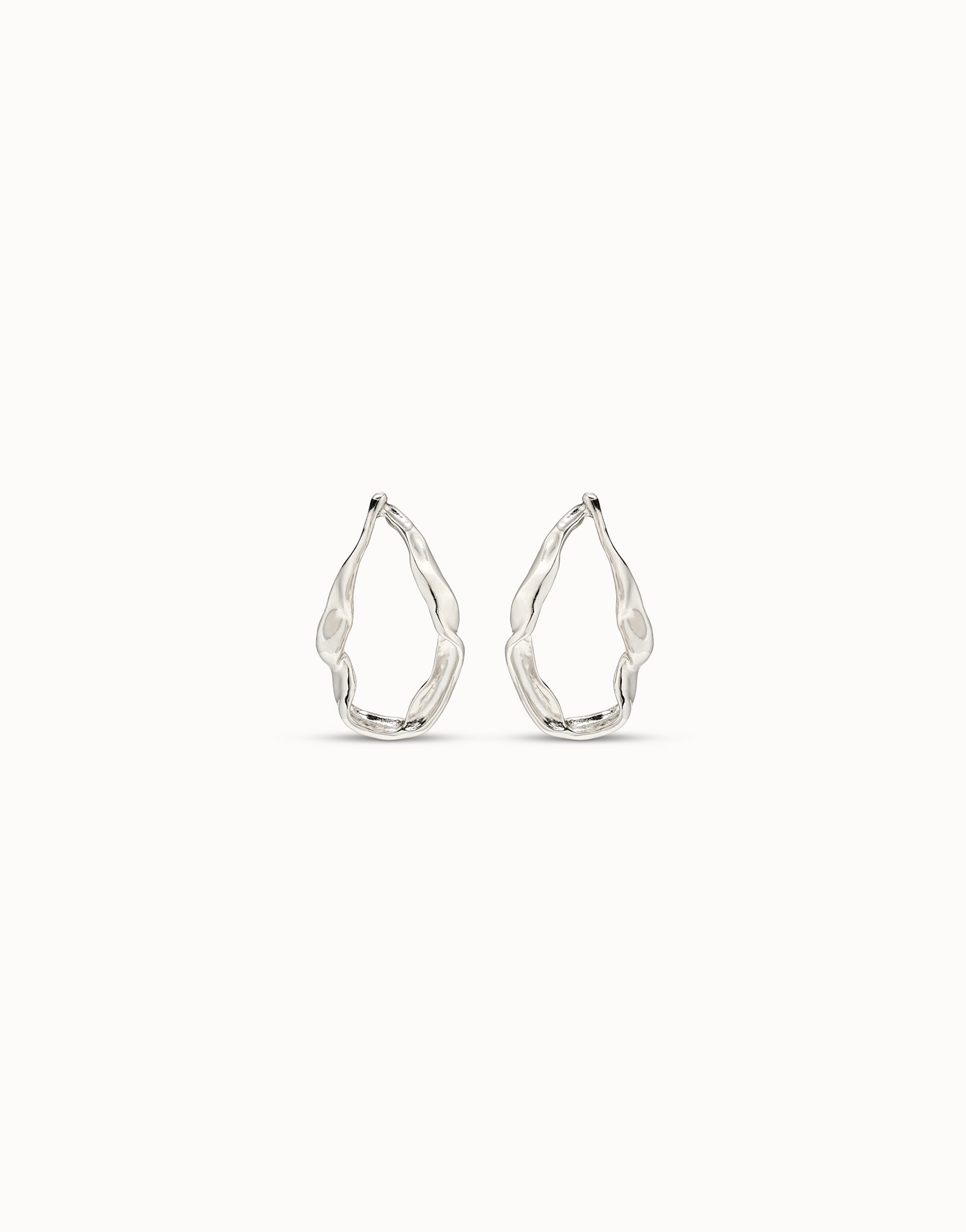 Sterling silver-plated maxi link earrings, Silver, large image number null