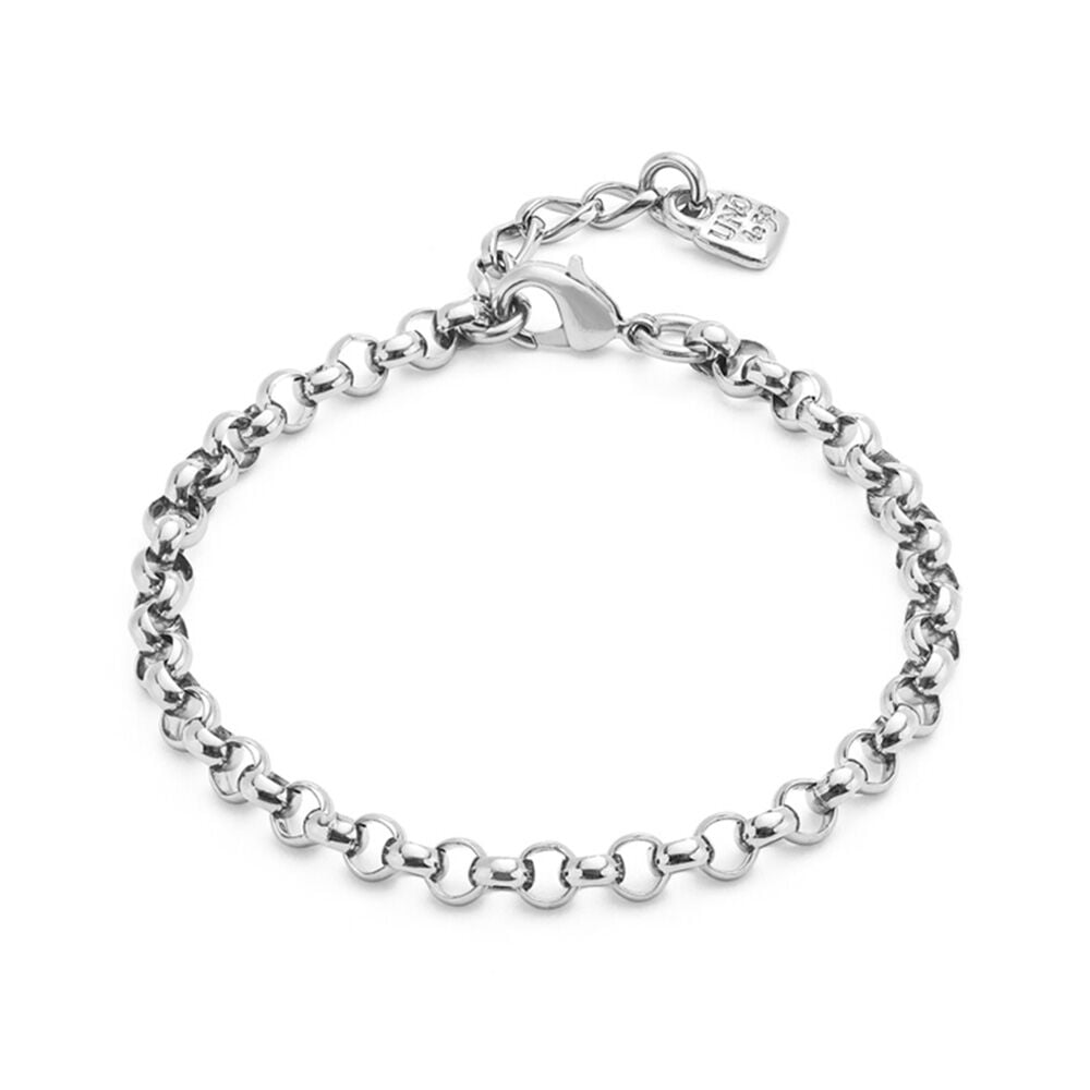 Pulsera cadena ba&ntilde;adas en plata de ley