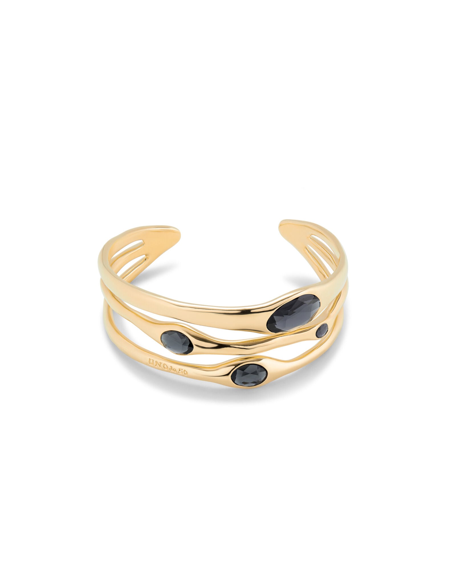 Bangle bracelet with crystals