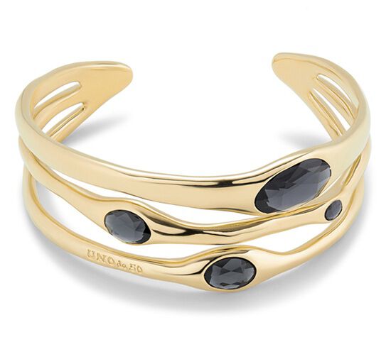 Bangle bracelet with crystals