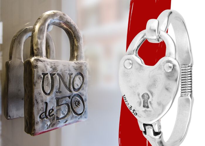 UNOde50 padlock