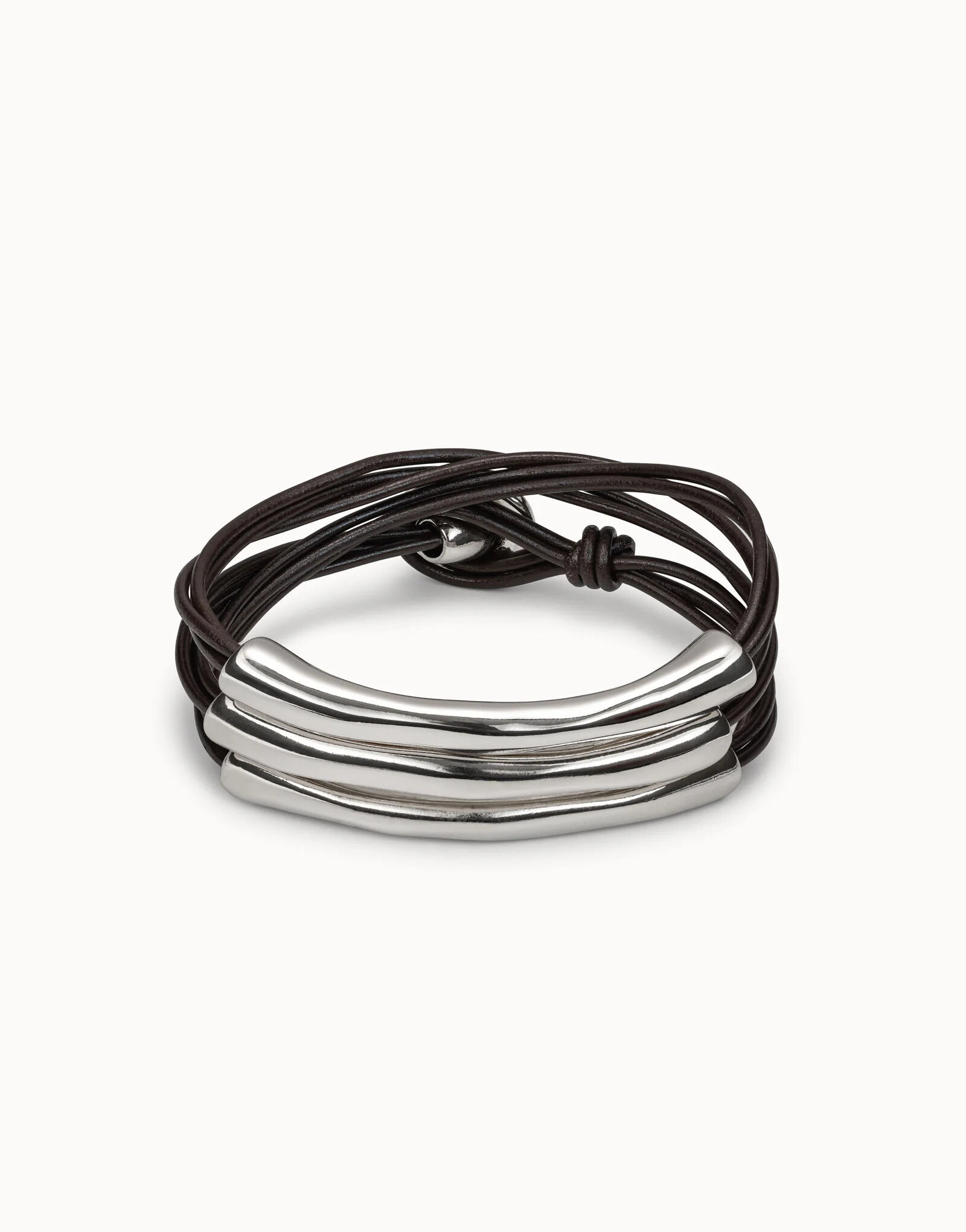 Multi strand leather bracelet