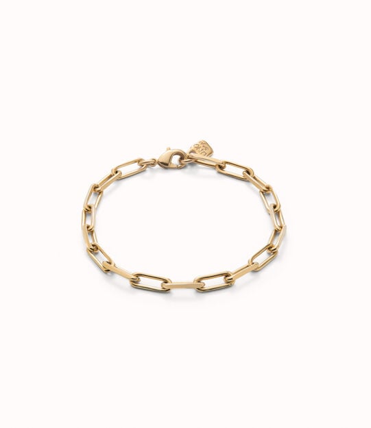 Rectangular link chain bracelet