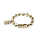 Beaded bracelet with a padlock charm