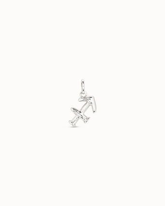 Sterling silver-plated Sagittarius shaped charm