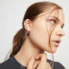 Drop earrings with two murano glass beads