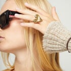 Maxi ring with heart shape