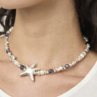 Necklace with crystals and big starfish