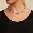 Charm with blue stone