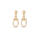Drop earrings with medium sized link