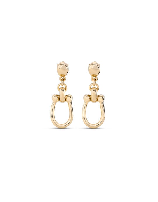 Drop earrings with medium sized link