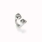 Ring with white crystal