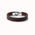 Leather bracelet with clasp