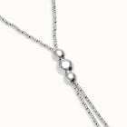 Long bead necklaces with three large central beads