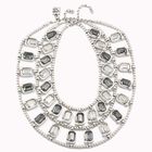 Collar ba&ntilde;ado en plata de ley con cristales facetados. Edici&oacute;n limitada