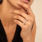 Wide ring with textured finish