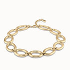 Short oval link chain necklace