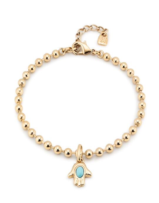 Beaded charm anklet