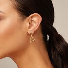 Nailed heart drop earrings