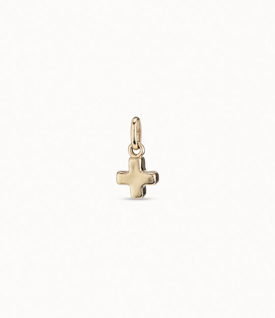 Charm cruz bañado en oro