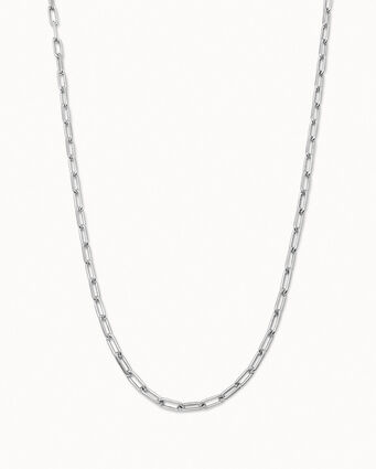 Catenina lunga placcata argento Sterling