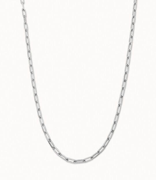 Sterling silver-plated long chain