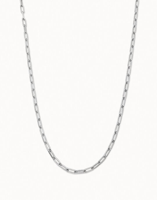 Long link chain charm necklace