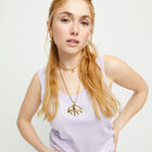 Long pendant chain necklace with central eye