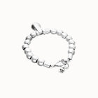 Beaded bracelet with small and large beads
