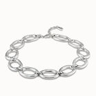 Short oval link chain necklace
