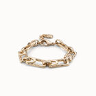 Rectangular link chain bracelet